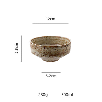 Rough Pottery Japanese Bowl