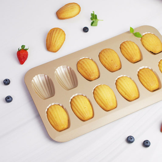 Golden Madeleine Non-Stick Cake Pan