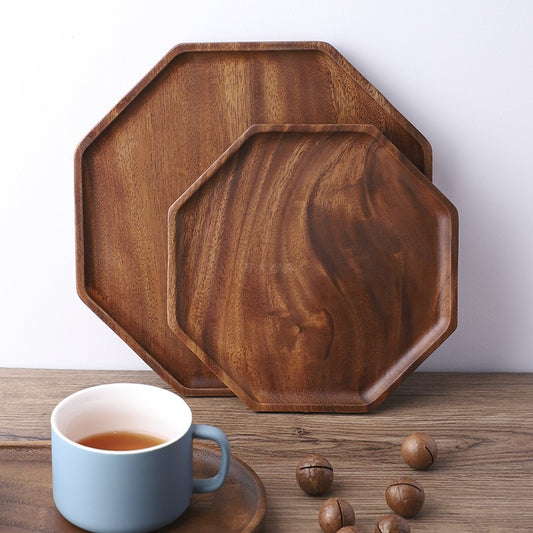 Katsura Wooden Octagonal Serving Tray