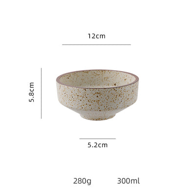 Rough Pottery Japanese Bowl