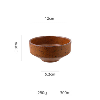 Rough Pottery Japanese Bowl