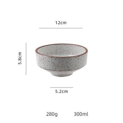 Rough Pottery Japanese Bowl